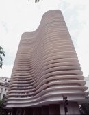 Fachada em ladrilho hidráulico, Praça da Liberdade, Edifício Niemeyer, 1960. <em>Foto: Tuca Reinés </em>